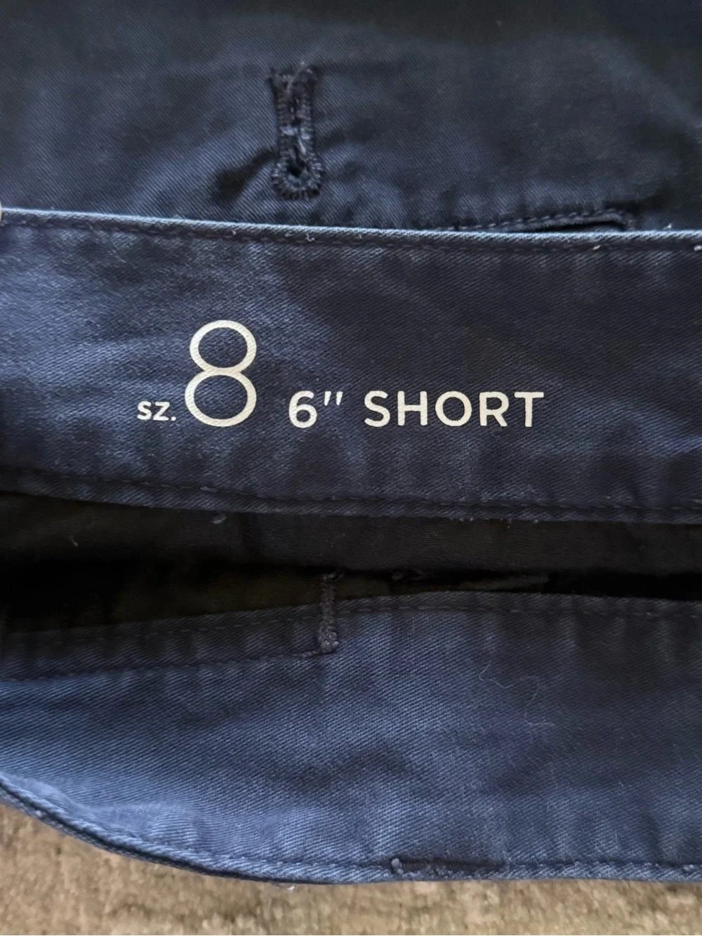 Loft Classic Navy Women’s 6” Chino Shorts size 8